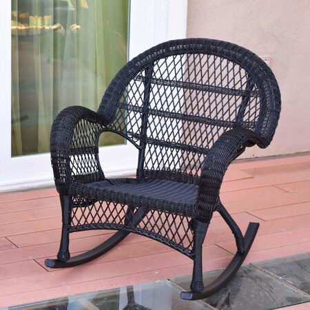 Propation Santa Maria Rocker Wicker Chair, Black PR2430154